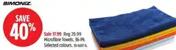 Canadian Tire SIMONIZ Microfibre Towels, 36-Pk offer