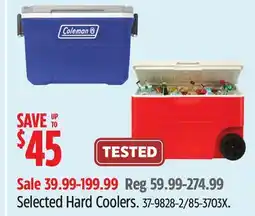 Canadian Tire Outbound Selected Hard Coolers offer