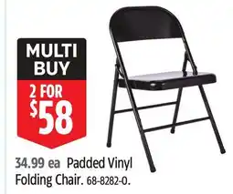 Canadian Tire For Living Padded Vinyl Folding Chair offer