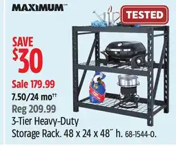 Canadian Tire MAXIMUM 3-Tier Heavy-Duty Storage Rack. 48 x 24 x 48˝ h offer