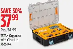 Canadian Tire Dewalt TSTAK Organizer with Clear Lid offer