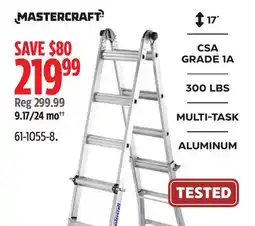 Canadian Tire Mastercraft CSA GRADE 1A 300 LBS MULTI-TASK ALUMINUM offer