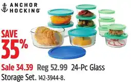 Canadian Tire 24-Pc Glass Storage Set offer