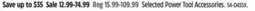 Canadian Tire Dewalt Selected Power Tool Accessories offer