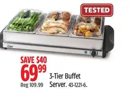 Canadian Tire MASTER Chef 3-Tier Buffet Server offer