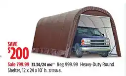 Canadian Tire ShelterLogic Heavy-Duty Round Shelter offer