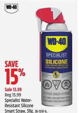 Canadian Tire WD-40 Specialist Water- Resistant Silicone Smart Straw offer