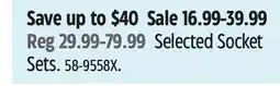 Canadian Tire MAXIMUM Selected Socket Sets offer