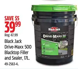 Canadian Tire Black Jack Drive-Maxx 500 Blacktop Filler and Sealer, 17L offer