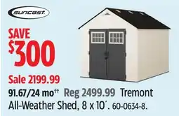 Canadian Tire Suncast All-Weather Shed offer