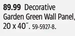 Canadian Tire Garden Green Wall Panel offer