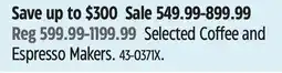 Canadian Tire DeLonghi Selected Coffee and Espresso Makers offer