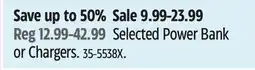 Canadian Tire Bluehive Selected Power Bank or Chargers offer