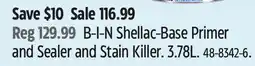 Canadian Tire Zinsser B-I-N Shellac-Base Primer and Sealer and Stain Killer 3.78L offer