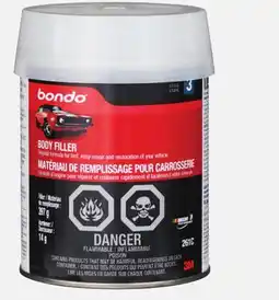 Canadian Tire Bondo Body Filler, 397g offer