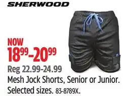 Canadian Tire Sherwood Mesh Jock Shorts, Senior or Junior offer