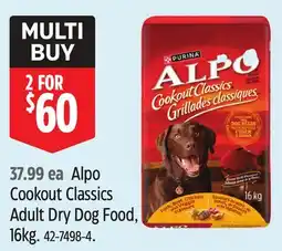 Canadian Tire Purina Alpo Cookout Classics Adult Dry Dog Food, 16kg offer