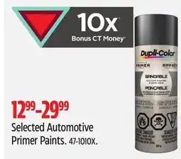 Canadian Tire Selected Automotive Primer Paints offer