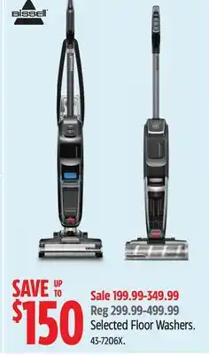 Canadian Tire BISSELL Selected Floor Washers offer