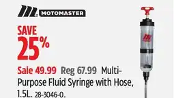 Canadian Tire MotoMaster Purpose Fluid Syringe with Hose offer