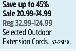 Canadian Tire Mastercraft Selected Outdoor Extension Cords offer