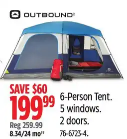 Canadian Tire Outbound 6-Person Tent offer