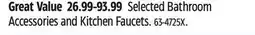 Canadian Tire Moen Selected Bathroom Accessories and Kitchen Faucets offer