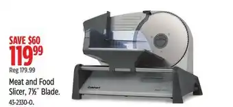 Canadian Tire Cuisinart Meat and Food Slicer, 71⁄2˝ Blade offer