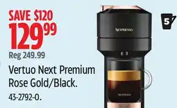 Canadian Tire Nespresso Vertuo Next Premium Rose Gold/Black offer