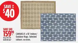 Canadian Tire CANVAS Outdoor Rugs offer