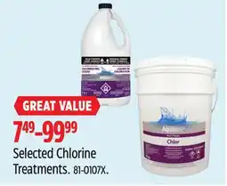 Canadian Tire Aquarius Selected Chlorine Treatments offer
