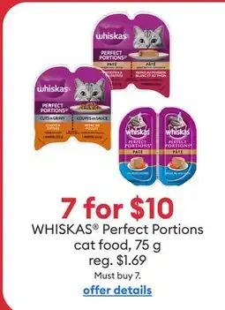 Petsmart 7 for $10 WHISKAS Perfect Portions cat food offer