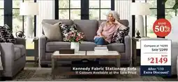 La Z Boy Kennedy Fabric Stationary Sofa offer
