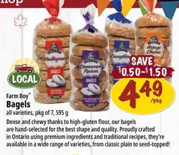 Farm Boy Farm Boy Bagels offer