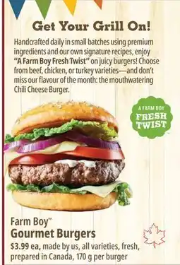 Farm Boy Farm Boy Gourmet Burgers offer