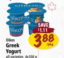 Farm Boy Oikos Greek Yogurt offer
