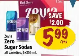 Farm Boy Zevia Zero Sugar Sodas offer