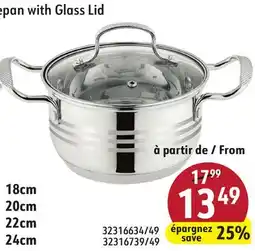 Sushi Shop Sauce pan with Glass Lid offer