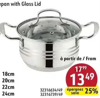 Sushi Shop Sauce pan with Glass Lid offer