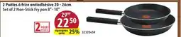Sushi Shop Set of 2 Non-Stick Fry pan 8- 10 offer