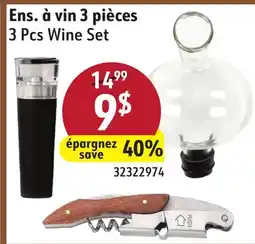 Sushi Shop 3 Pcs Wine Set offer