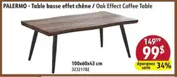 Sushi Shop PALERMO - Oak Effect Coffee Table offer