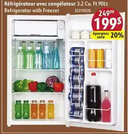 Sushi Shop 3.2 Cu. Ft 90Lt Refrigerator with Freezer offer