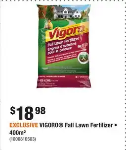 Home Depot EXCLUSIVE VIGORO Fall Lawn Fertilizer • 400m² offer