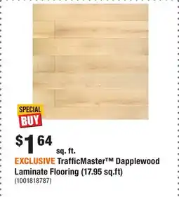 Home Depot EXCLUSIVE TrafficMaster Dapplewood Laminate Flooring (17.95 sq.ft) offer