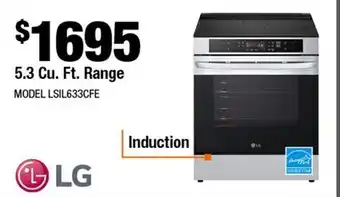 Home Depot 5.3 Cu. Ft. Range offer