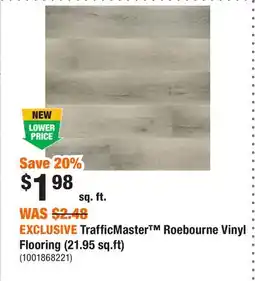 Home Depot EXCLUSIVE TrafficMaster Roebourne Vinyl Flooring (21.95 sq.ft) offer