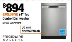 Home Depot EXCLUSIVE 24 Top Control Dishwasher offer