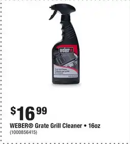 Home Depot WEBER Grate Grill Cleaner • 16oz offer