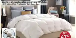 Sushi Shop 100% cotton White Feather and Duck Down Duvet offer
